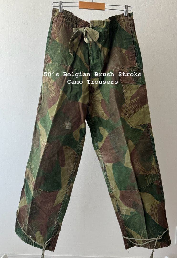 希少】 ベルギー軍 ブラッシュストローク カモ パンツ 後期 ブラッシュ