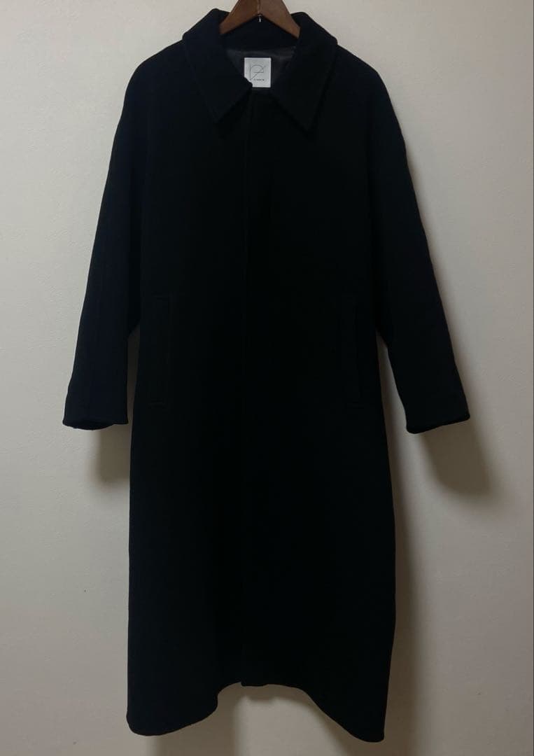 crewre リバーロングステンカラーコート サイズ1黒