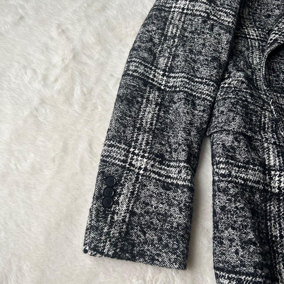 タリアトーレ ダブルチェスターコート チェック柄 ツイード ラペルピン ハンガー