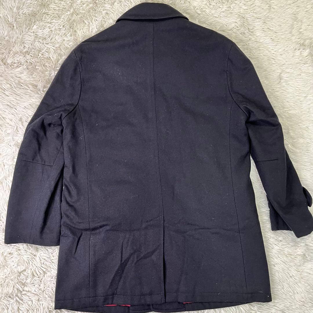 人気✨バーバリーブラックレーベル　中綿チェスターコート　ネイビー　羊毛混　M