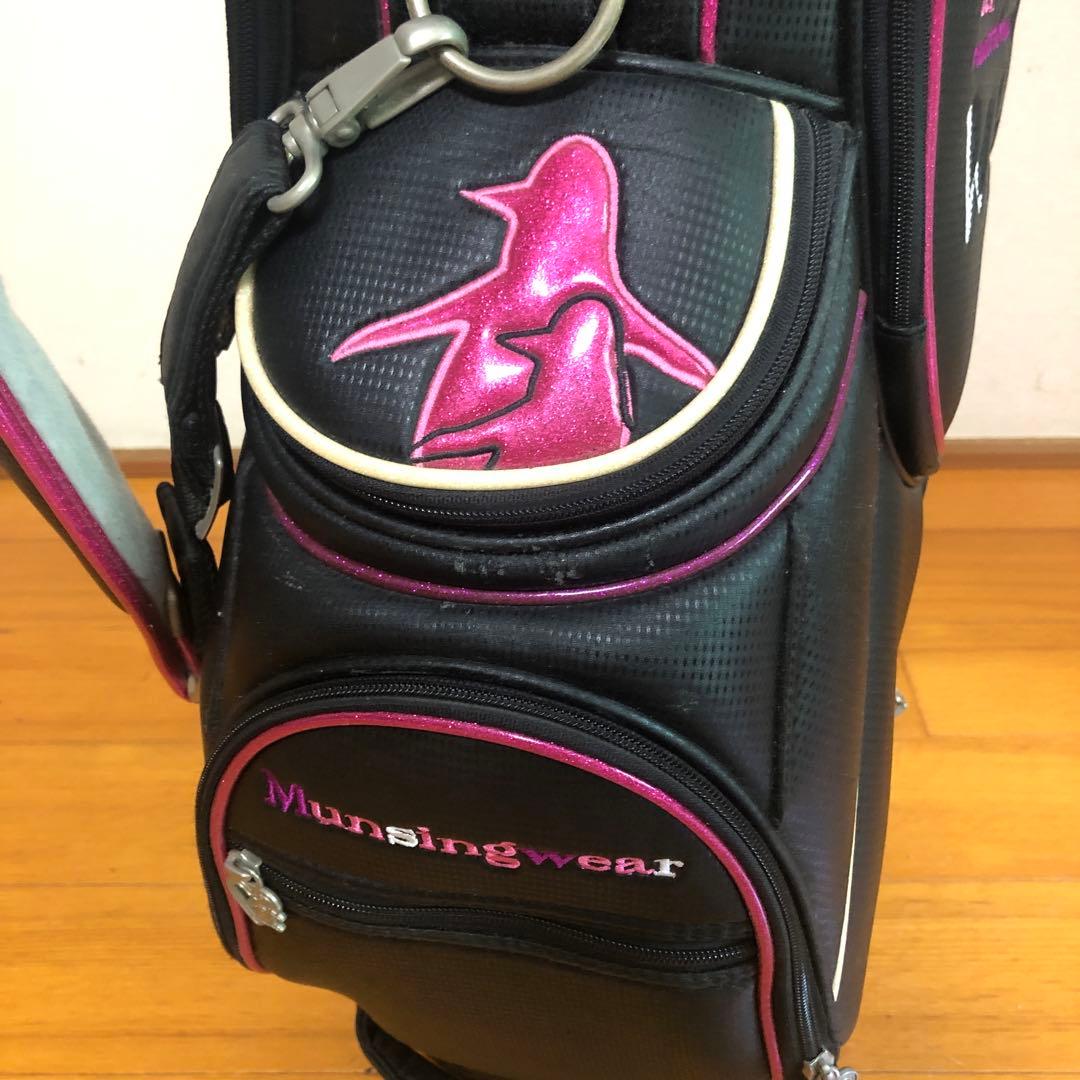 マンシングウェア キャディバッグ ブラック レディース フード付き