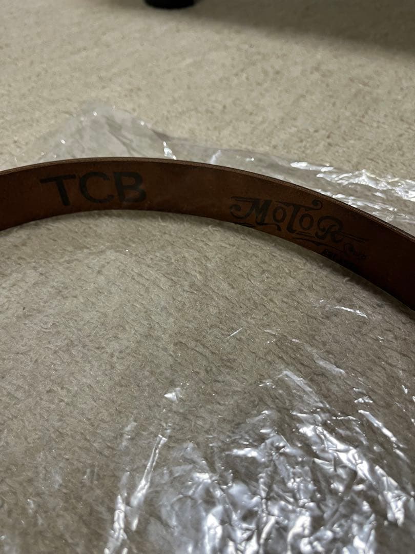 TCBジーンズ MOTO&TCB Collab Leather Belt SM - メルカリ