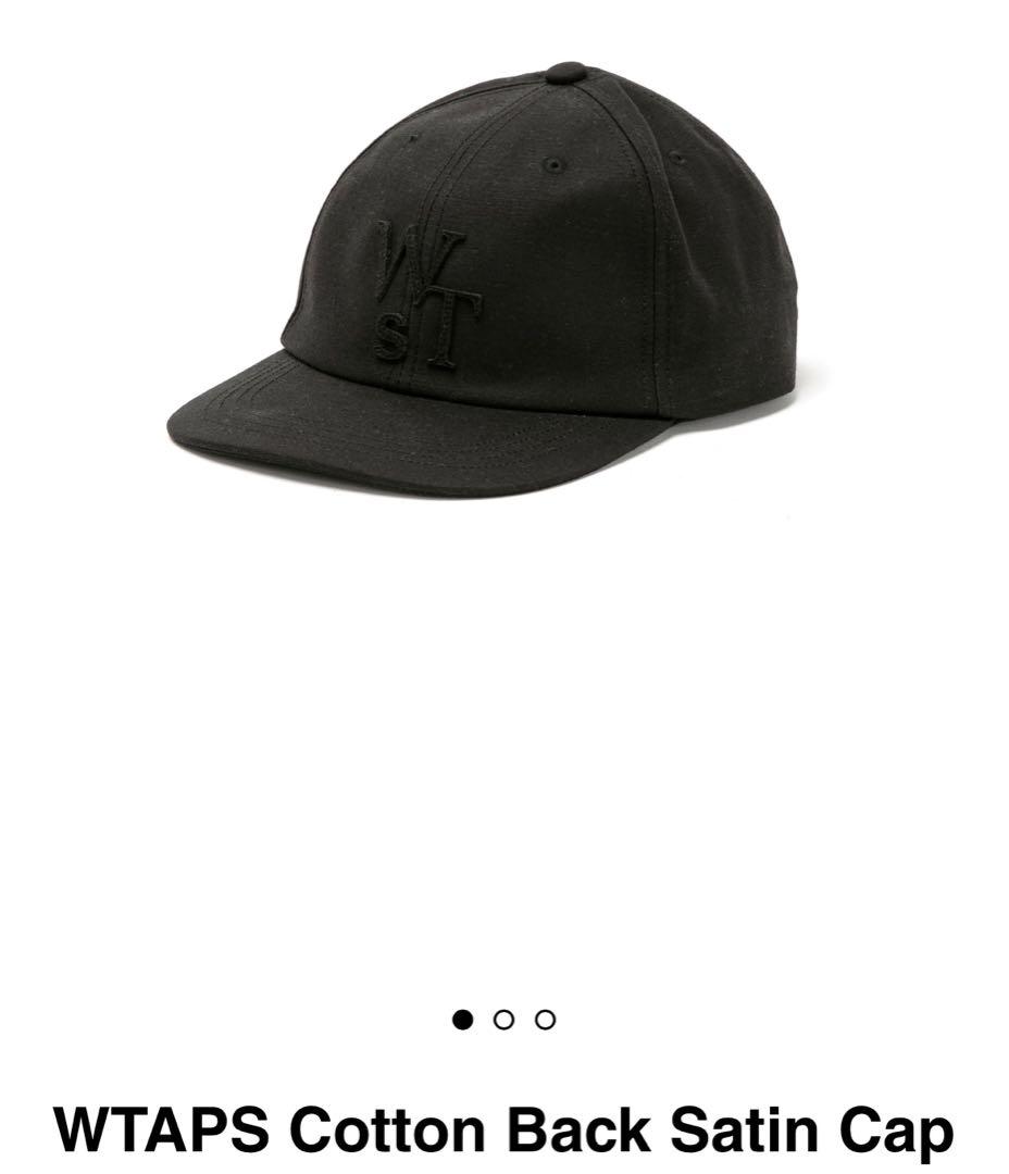WTAPS Cotton Back Satin Cap ブラック