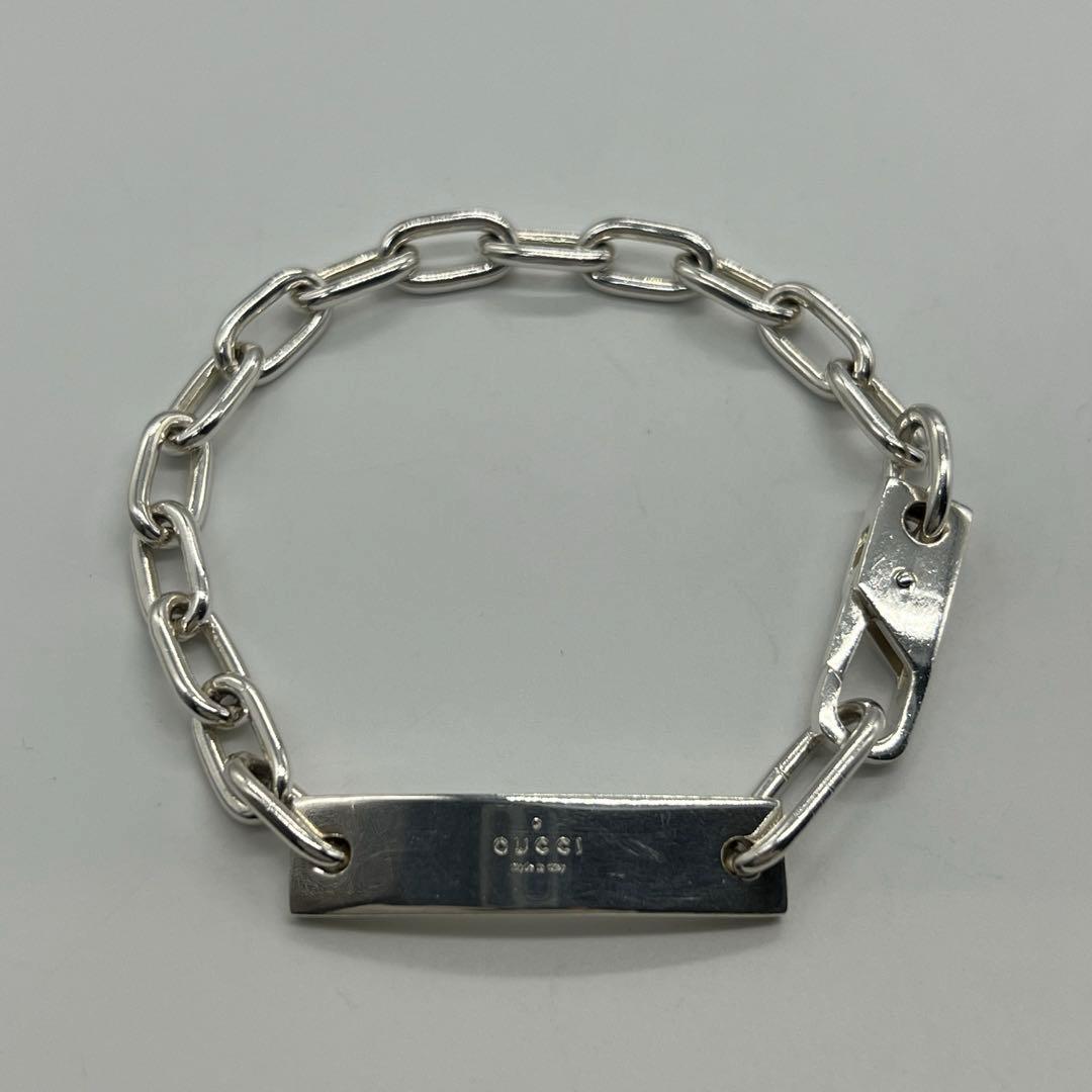 グッチ GUCCI IDプレート オーバルチェーン ブレスレット SV925 - メルカリ