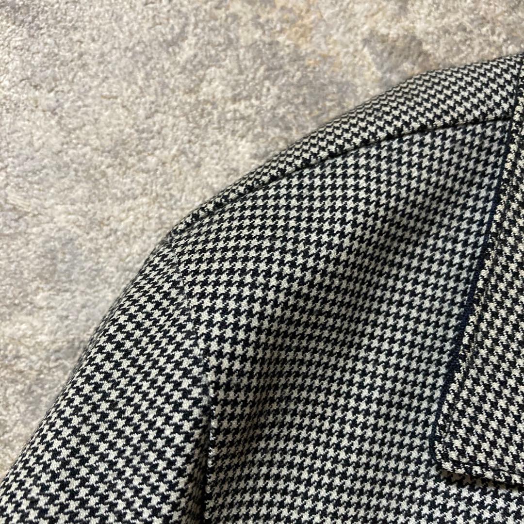 MACKINTOSH ゴム引き　ステンカラーコート 千鳥柄　バルマカーン