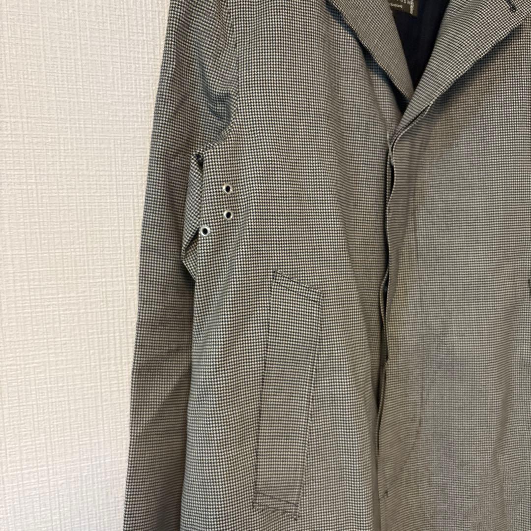 MACKINTOSH ゴム引き　ステンカラーコート 千鳥柄　バルマカーン