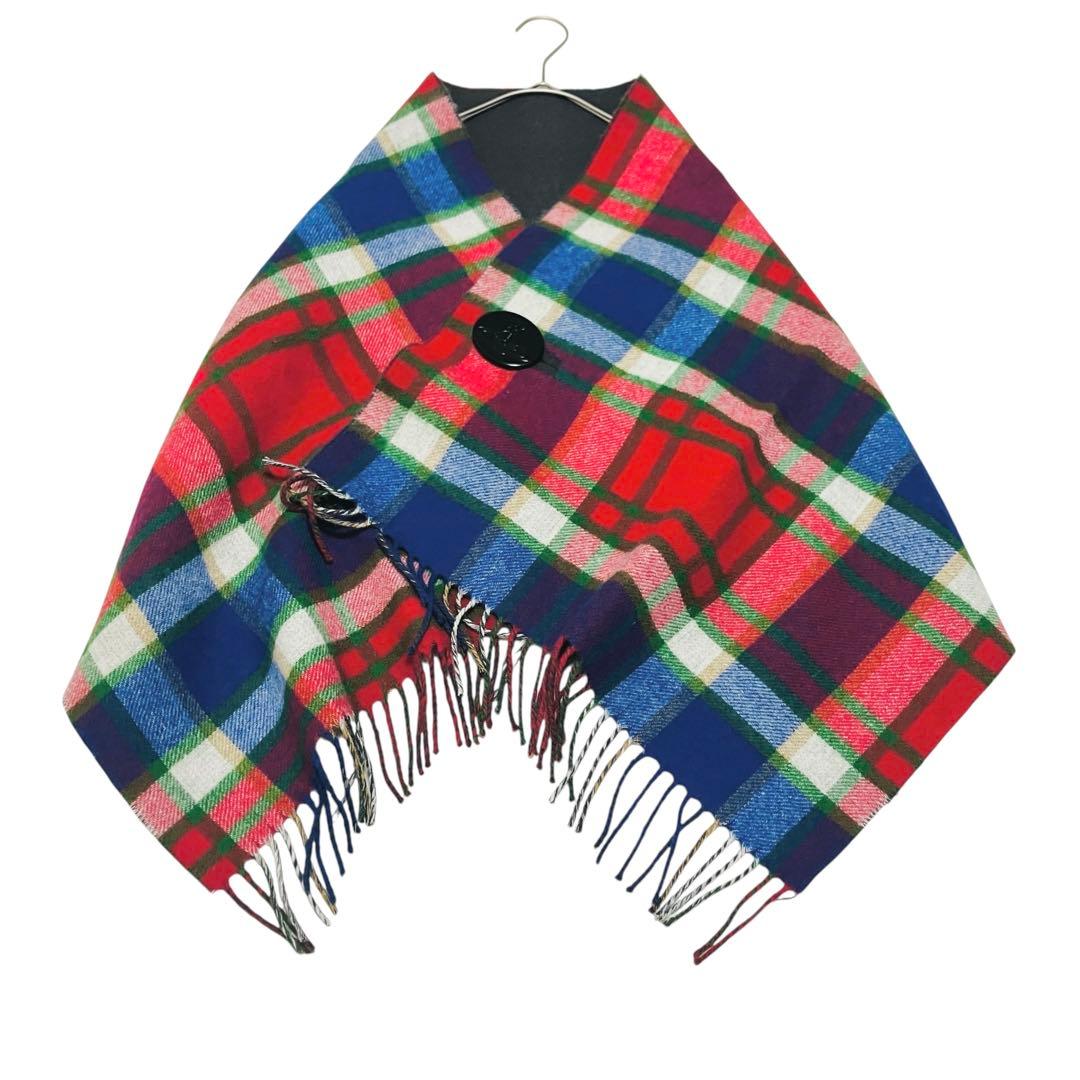 希少✨ヴィヴィアンウエストウッド オーブボタン チェック ストール マフラー