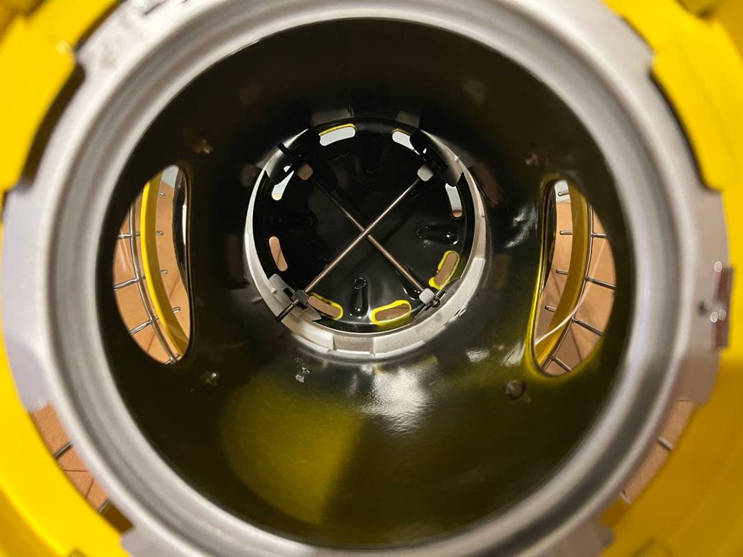 美品　アラジン　ポータブルガスストーブ　イエロー