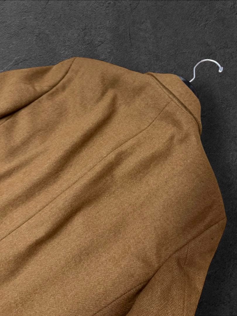 GE04定価70万【DUNHILL/ダンヒル】キャメルアルパカ チェスターコート