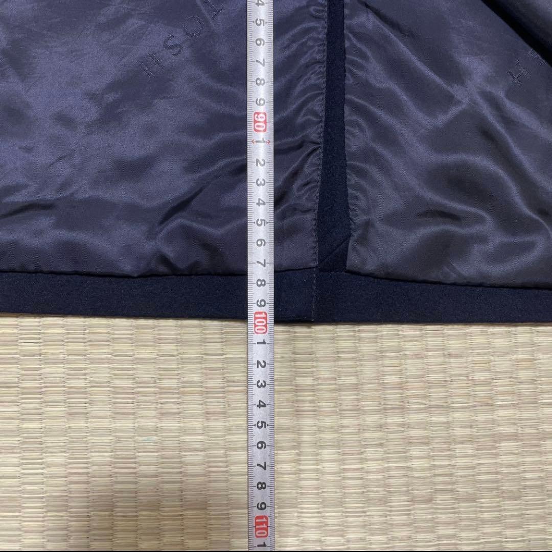 【Max】マッキントッシュ ステンカラーコート Lロロピアーナ ネイビー