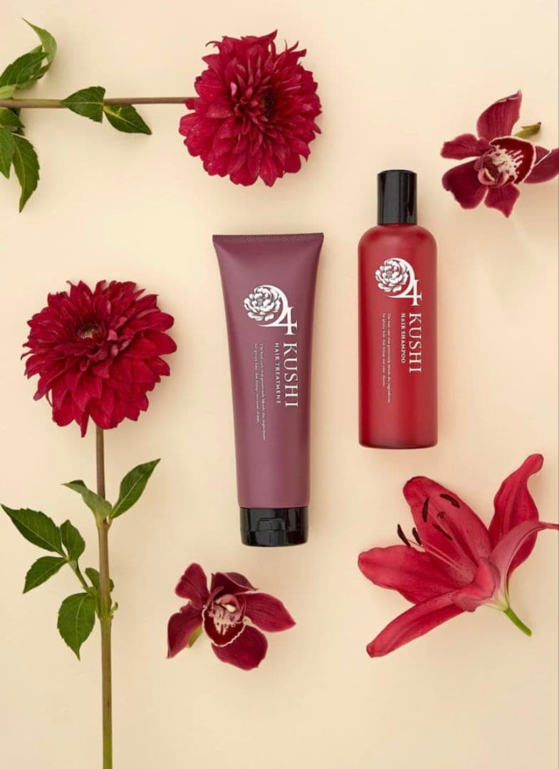 KUSHI ヘアシャンプー 本体1本＋300ml詰替用 2パック