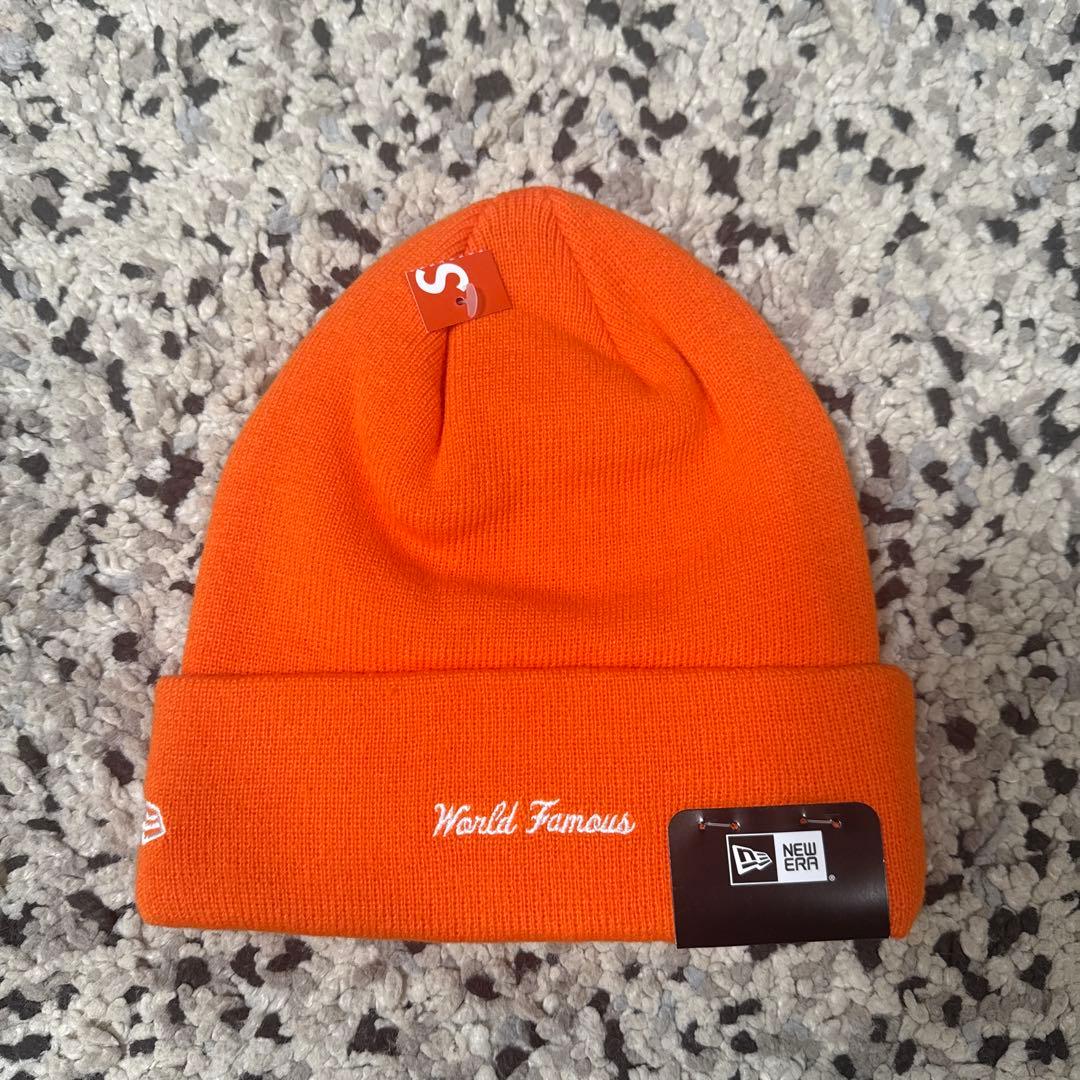 帽子 Supreme New Era Box Logo Beanie \"Orange\"