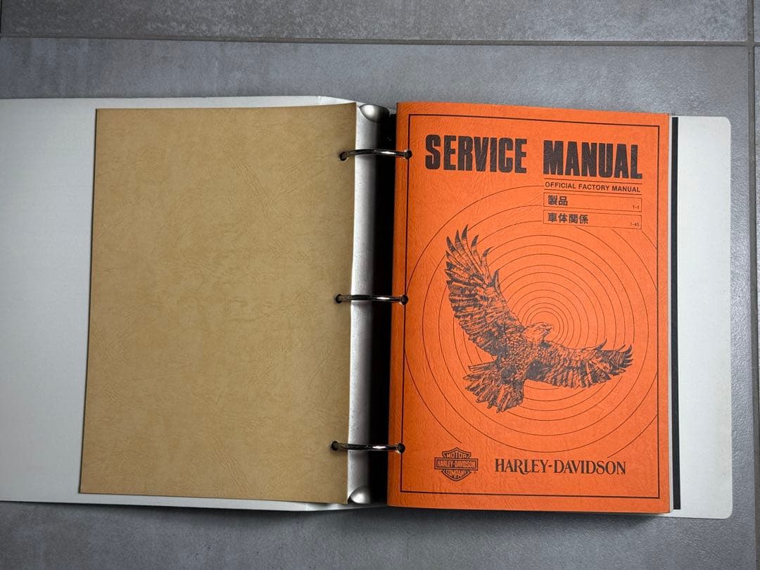 ハーレーダビッドソン 公式サービスマニュアル（日本語版） 当時物