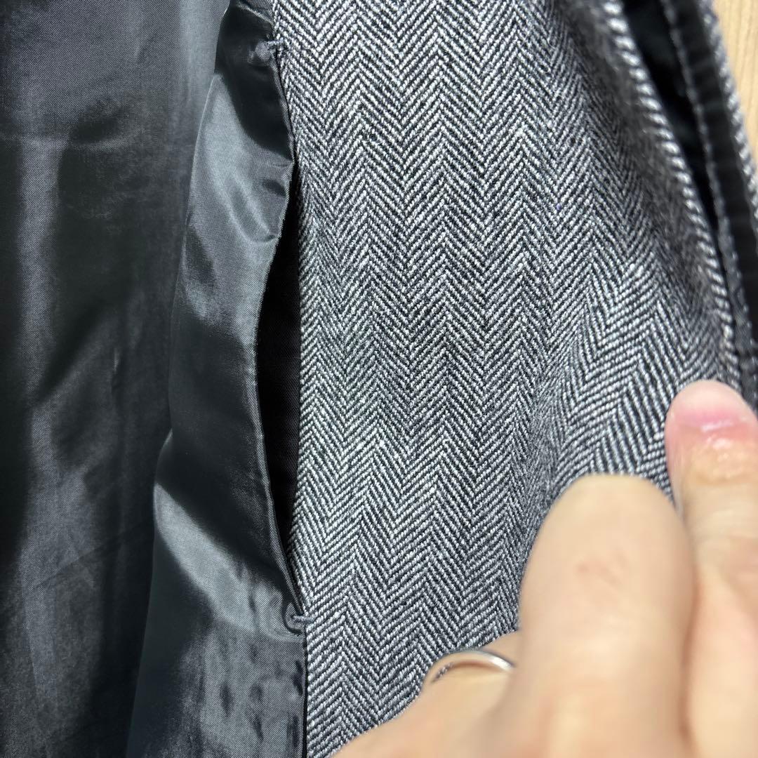 無印良品 再生ウール混コート グレー Lサイズ クリーニング済み