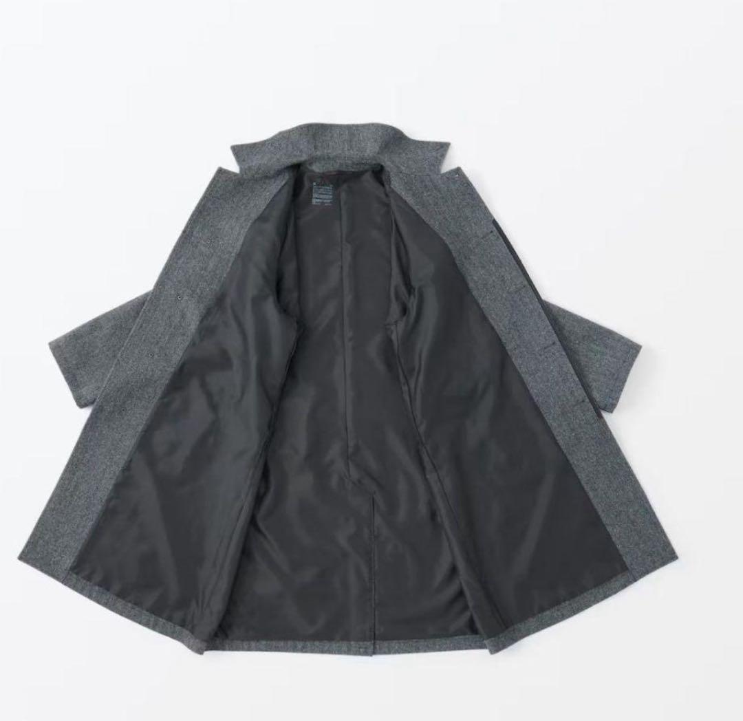 無印良品 再生ウール混コート グレー Lサイズ クリーニング済み