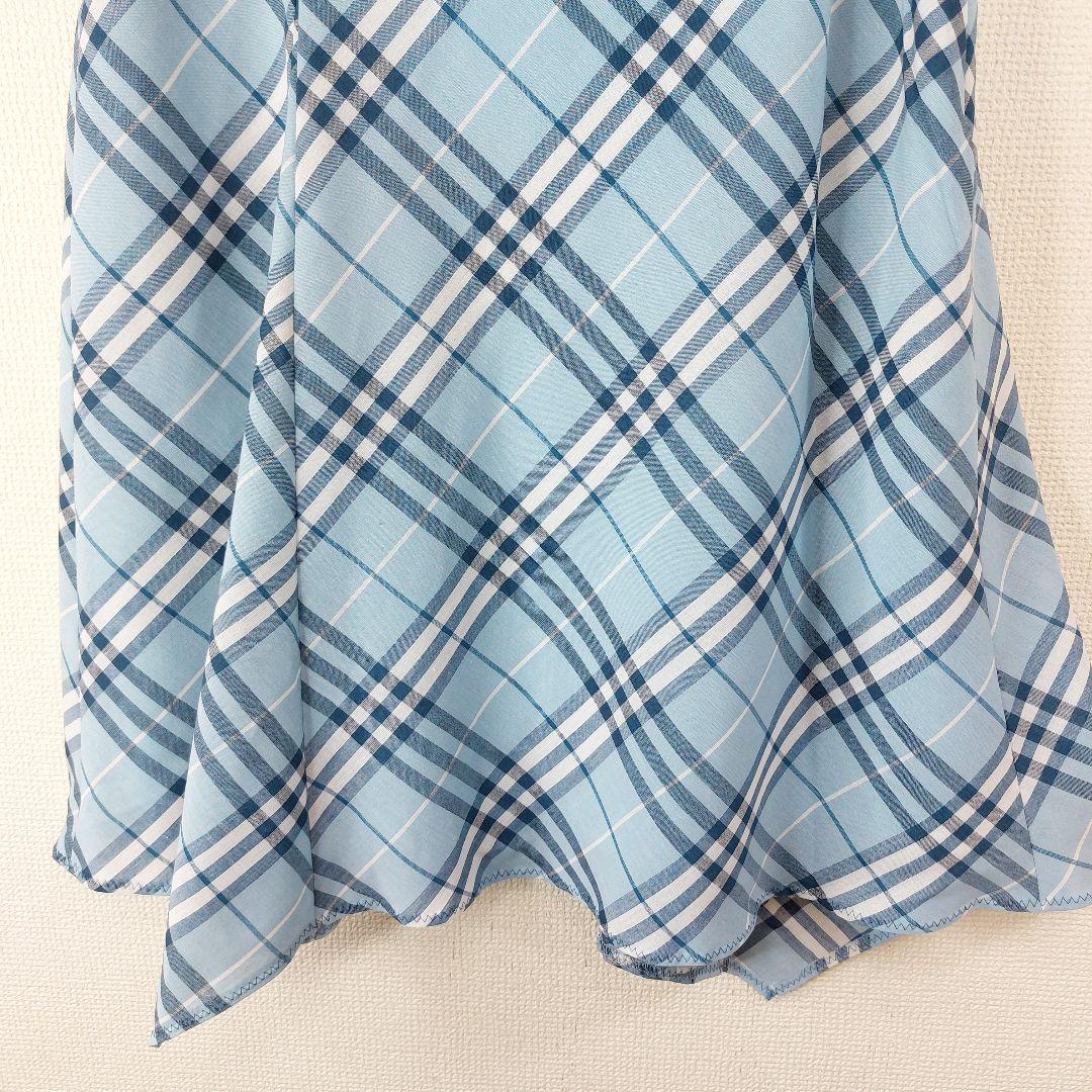 希少品】 BURBERRY ブルーレーベル チェックスカート アシンメトリー