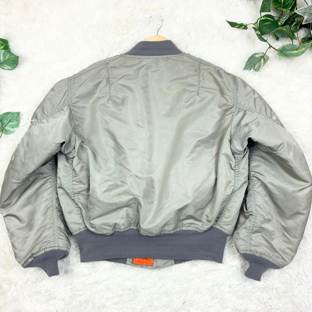 美品　80年代　アルファインダストリーズ　MA-1　フライトジャケット　USA製