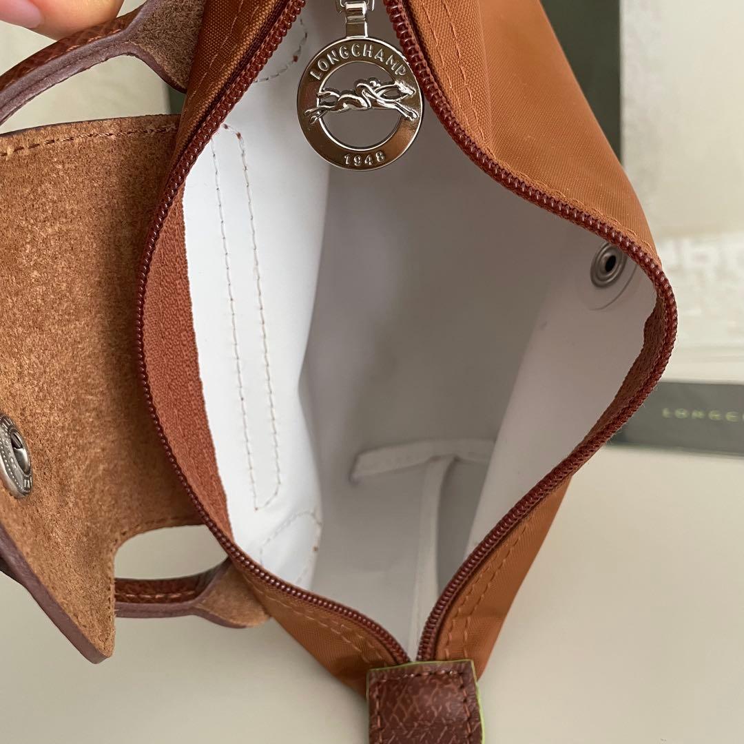 直営店購入]LONGCHAMP ロンシャン コニャック ポーチ ミニバッグ