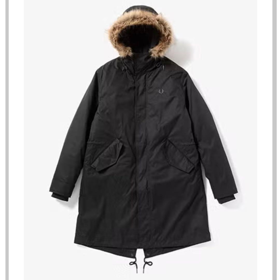 フレッドペリー ZIP-IN LINER PARKA ブラック