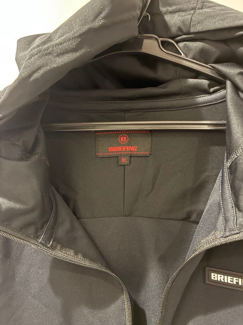メンズウェア BRIEFING HALF ZIP BLACK XL BRG233M22
