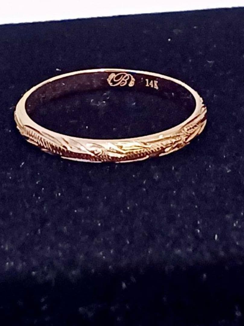 【美品】ハワイアンジュエリー　リングK14