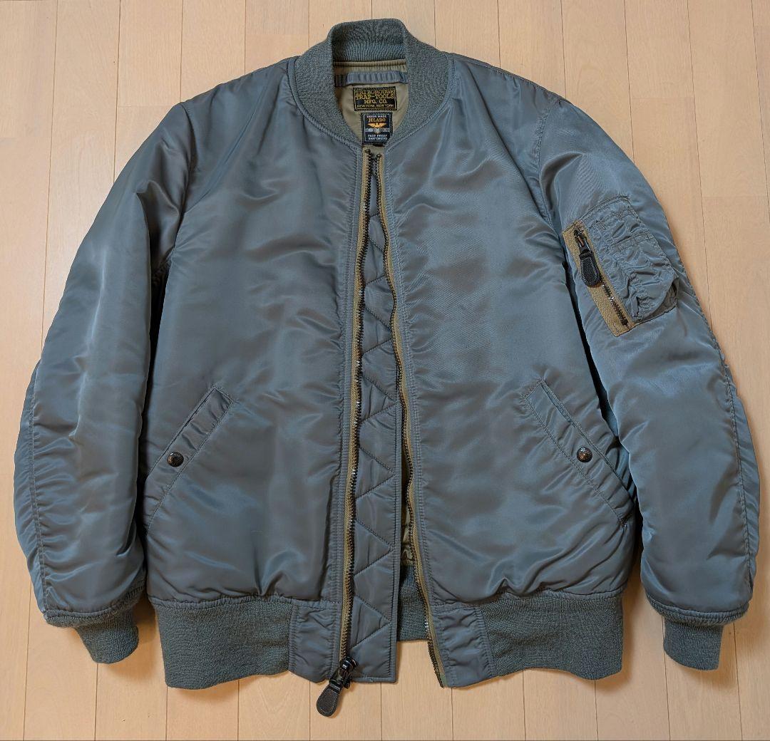 ​希少L 極美品 JELADO × COLIMBO MA-1 セージグリーン