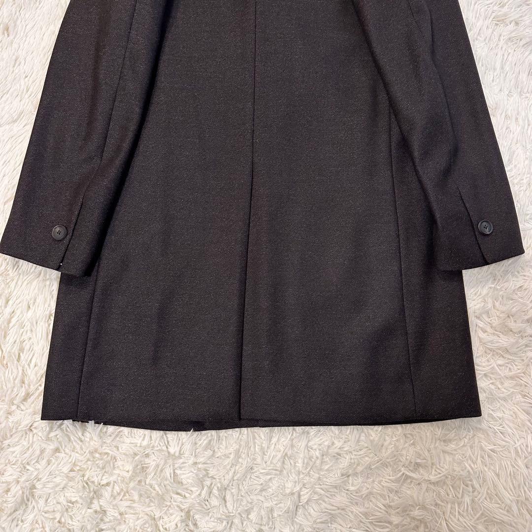 未使用 EDIFICE メルトンウール100% 3Bロングチェスターコート L