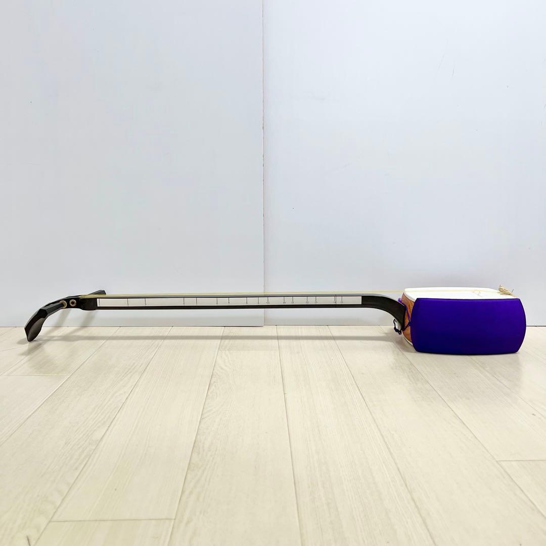 長唄三味線 三味線 人工皮 お稽古用 中棹 ハードケース付き 和楽器