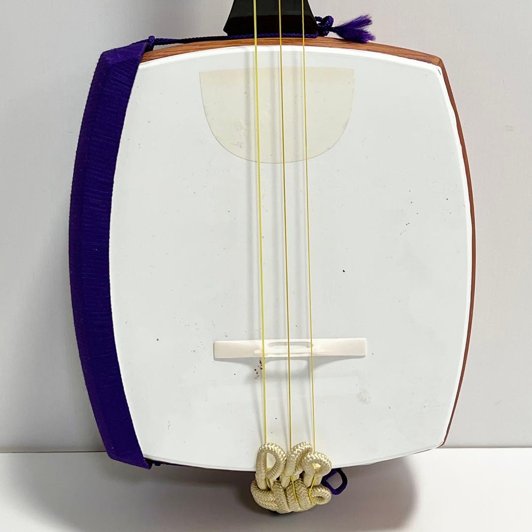 長唄三味線 三味線 人工皮 お稽古用 中棹 ハードケース付き 和楽器