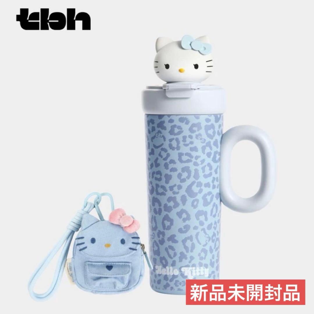 ハローキティ tbh コラボ タンブラー ポーチ 海外 限定 ヒョウ柄 キティ