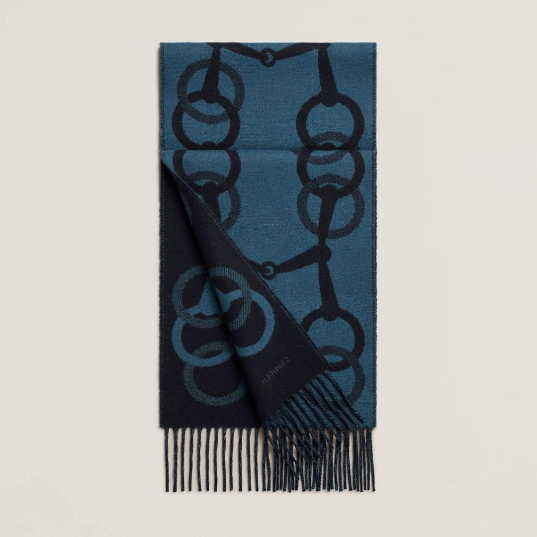 HERMESエルメス 今期 カシミヤ マフラー 《エニー・モール》 新品未使用！