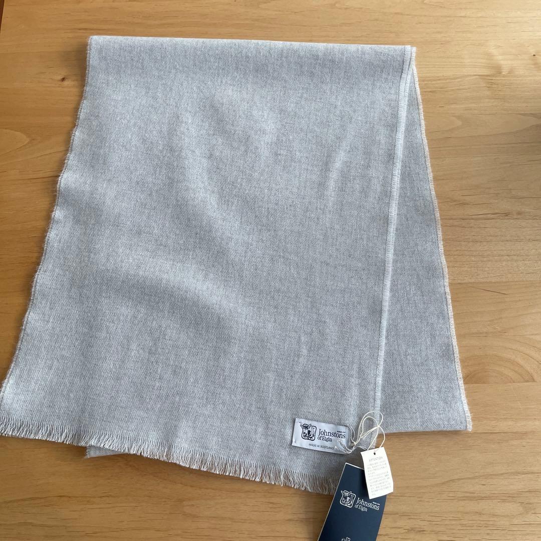 おさち　JOHNSTONSメリノウール100％マフラー　ジョンストンズ