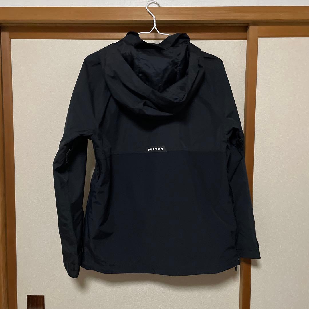 BURTON ブラック プルオーバー ウェア スノーボード ジャケット