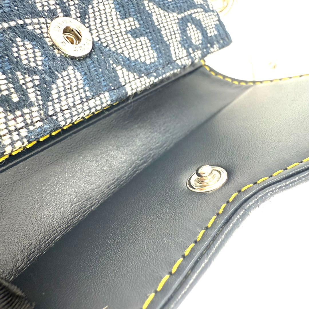 【未使用】Christian Diorトロッター柄サドル　6連キーケース