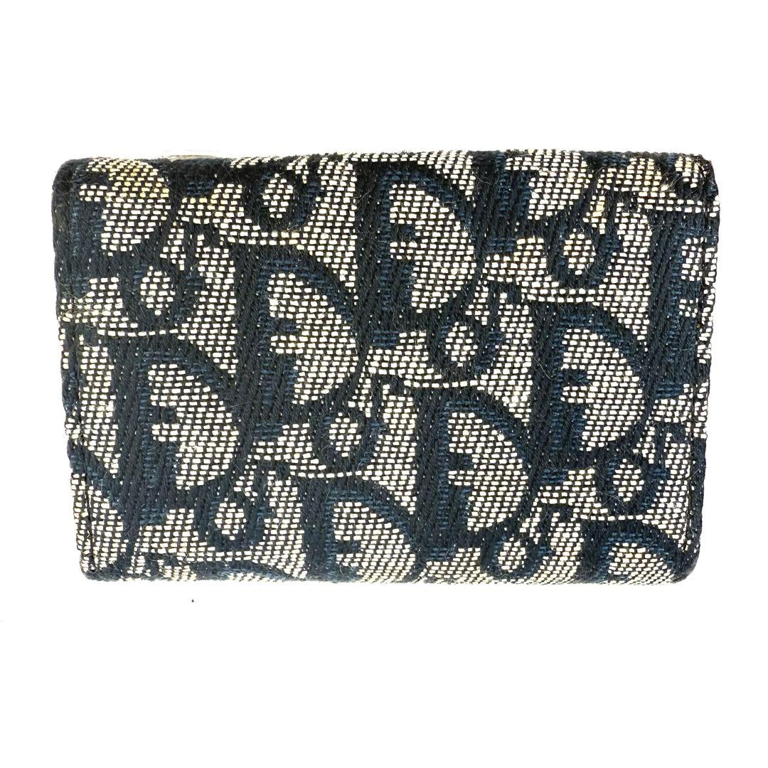 【未使用】Christian Diorトロッター柄サドル　6連キーケース