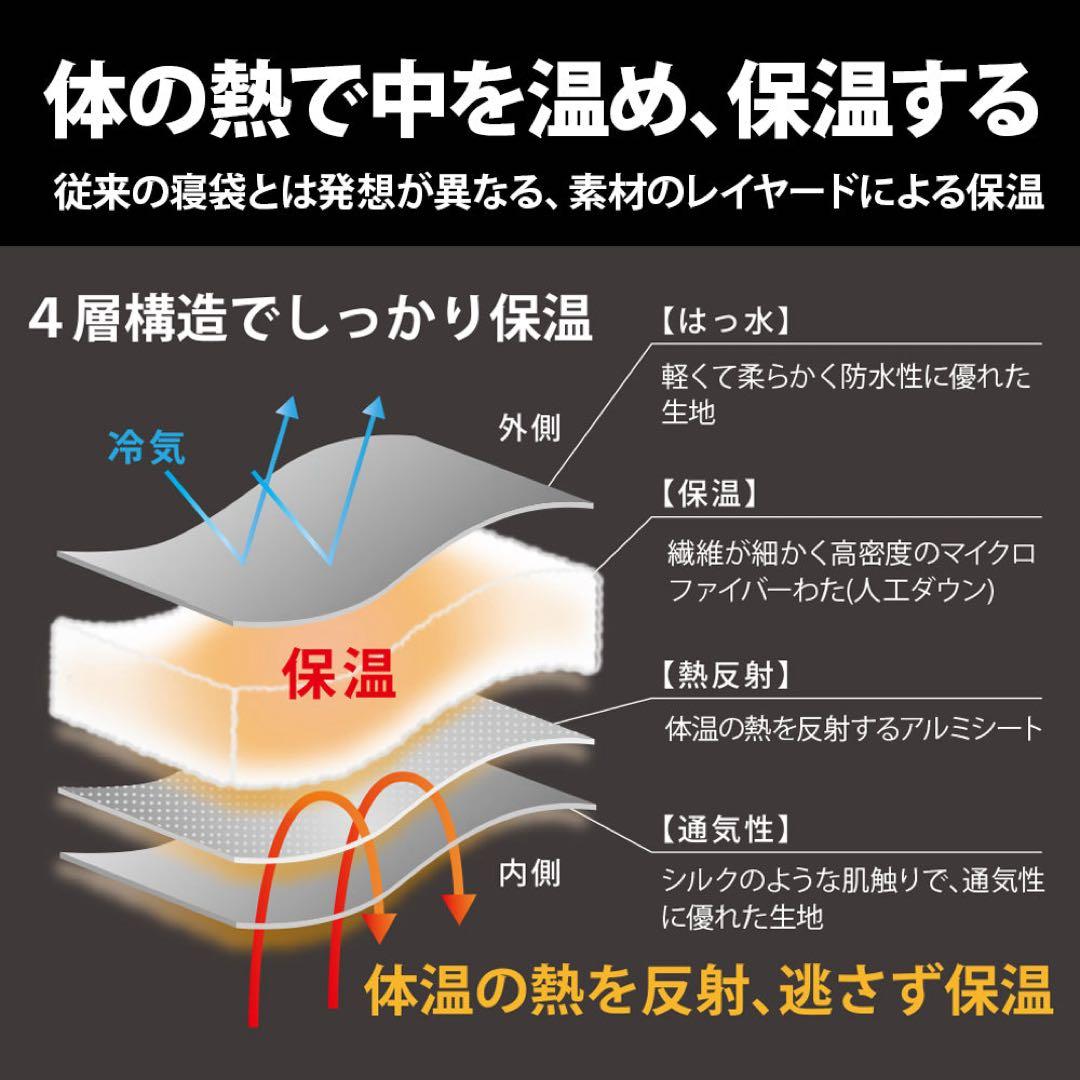 寝袋 シェラフ キャンプ HOTEL CAMPSホテルキャンプス