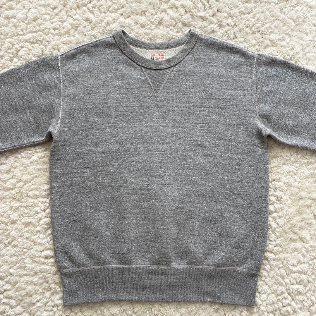 美品JOE McCOY 前Vスウェット M リアルマッコイズ BALL PARK