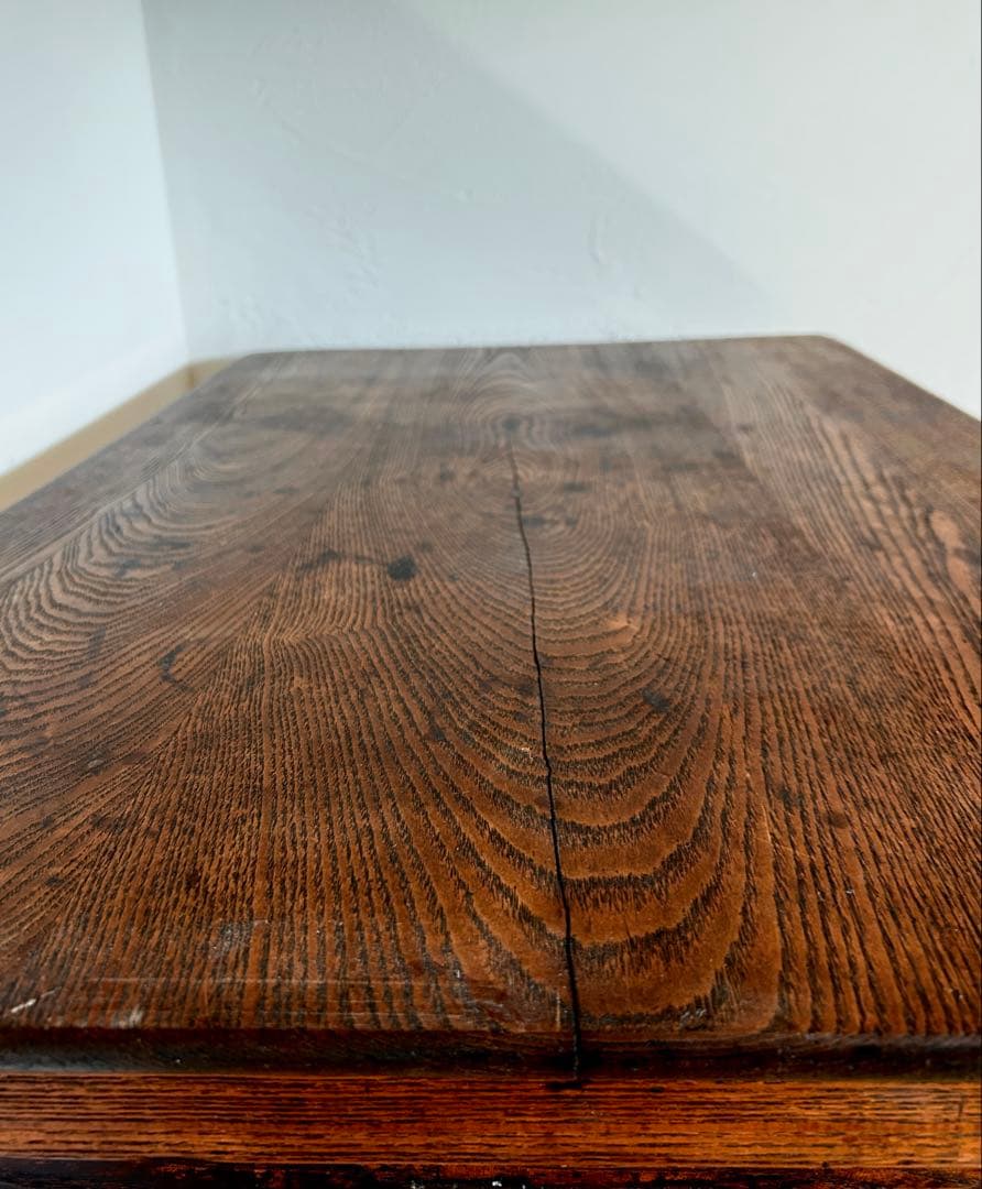 1940年代 フランスアンティーク古木ダイニングテーブル/木製机/作業台/デスク