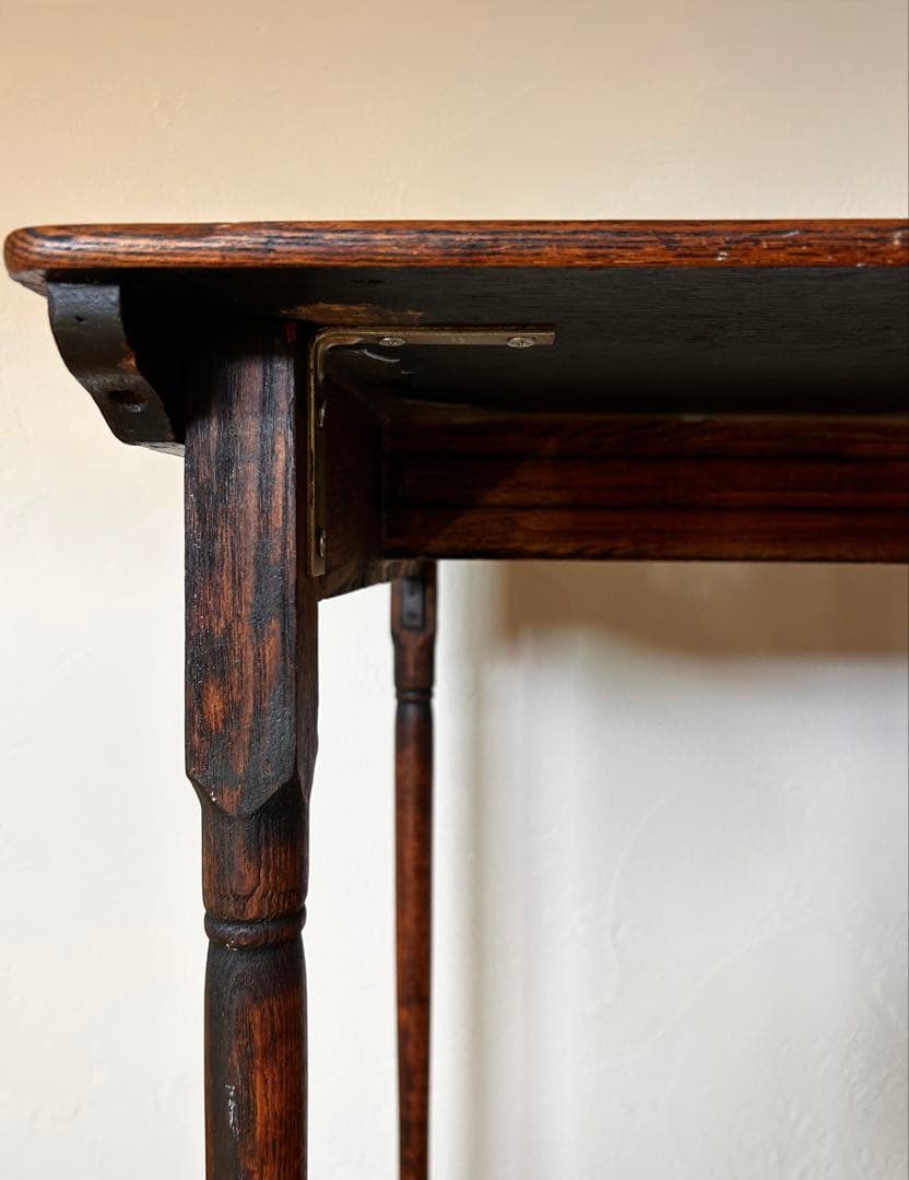 1940年代 フランスアンティーク古木ダイニングテーブル/木製机/作業台/デスク