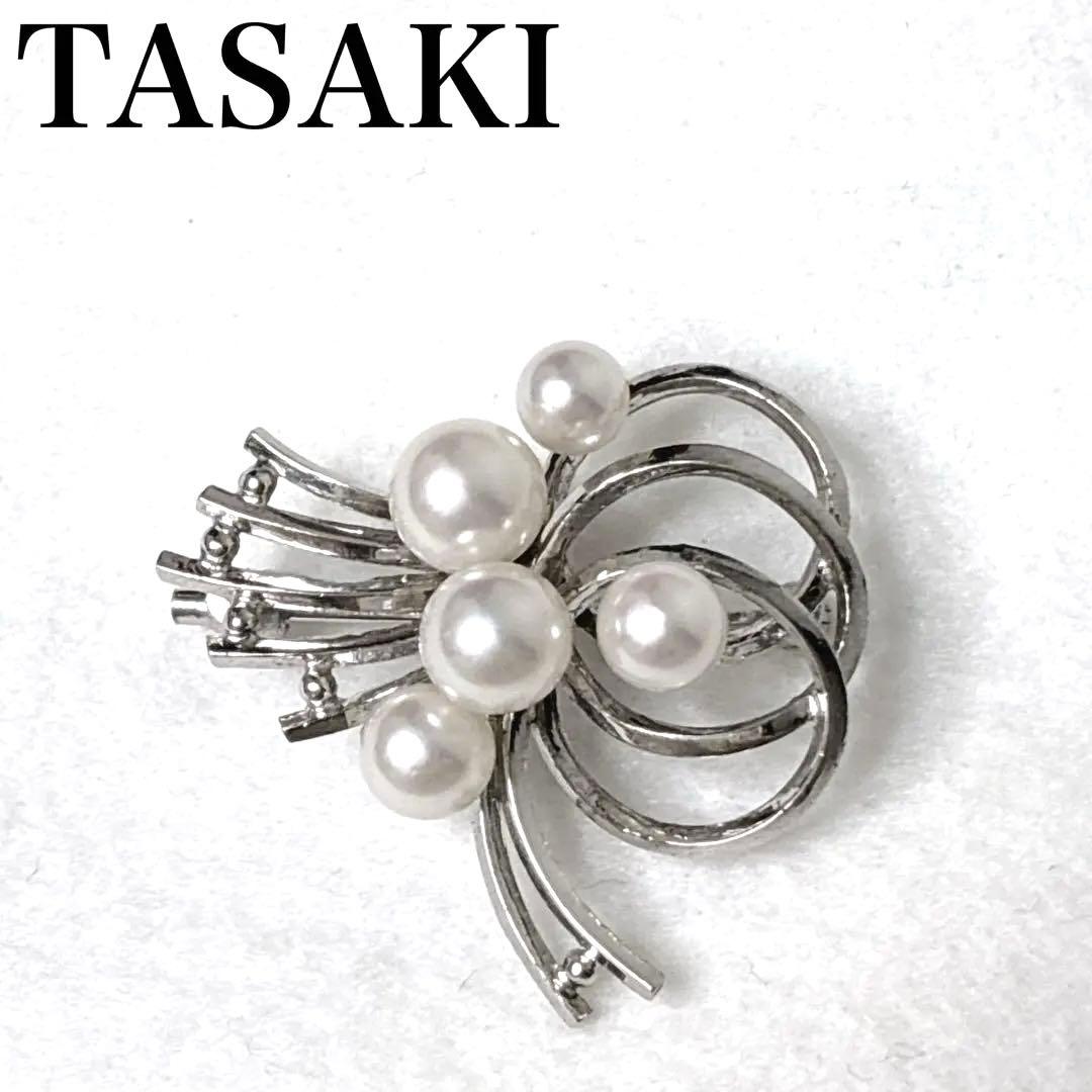 TASAKI アコヤ真珠 パール ブローチ シルバー 卒業式 入学式 上品 上質