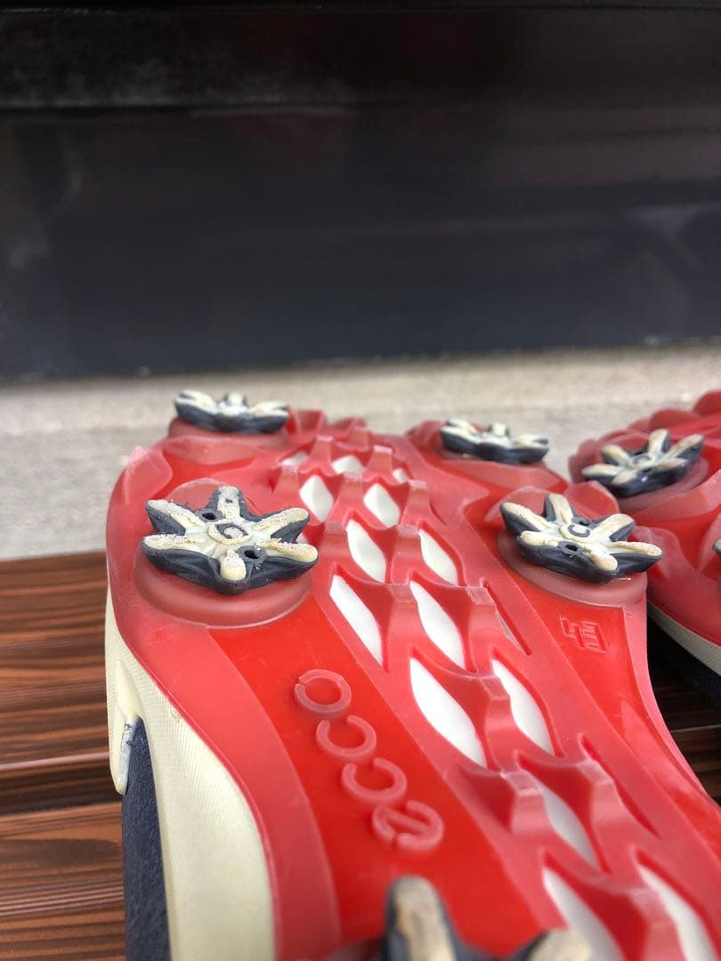 美品ECCOゴルフシューズ43 26.5cmソフトスパイク ゴアテックス