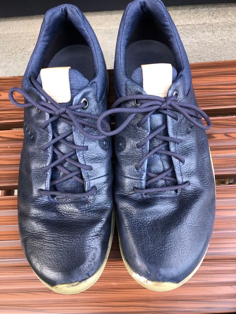 美品ECCOゴルフシューズ43 26.5cmソフトスパイク ゴアテックス