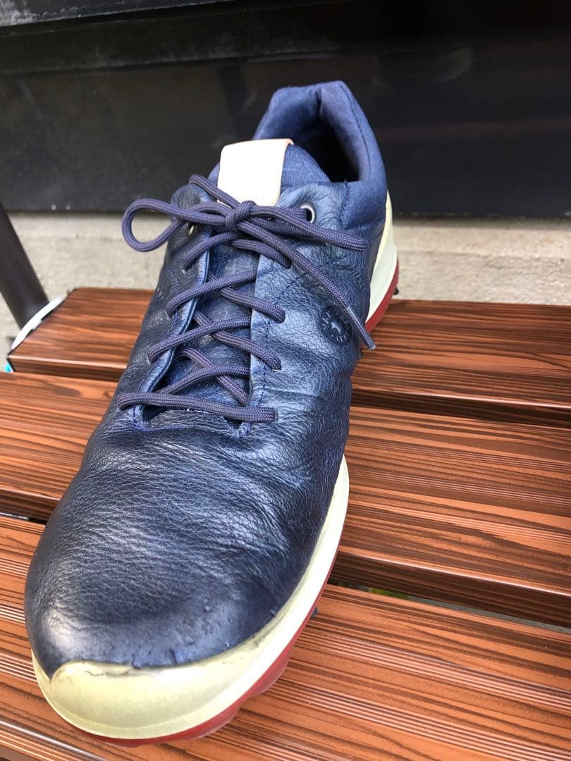 美品ECCOゴルフシューズ43 26.5cmソフトスパイク ゴアテックス