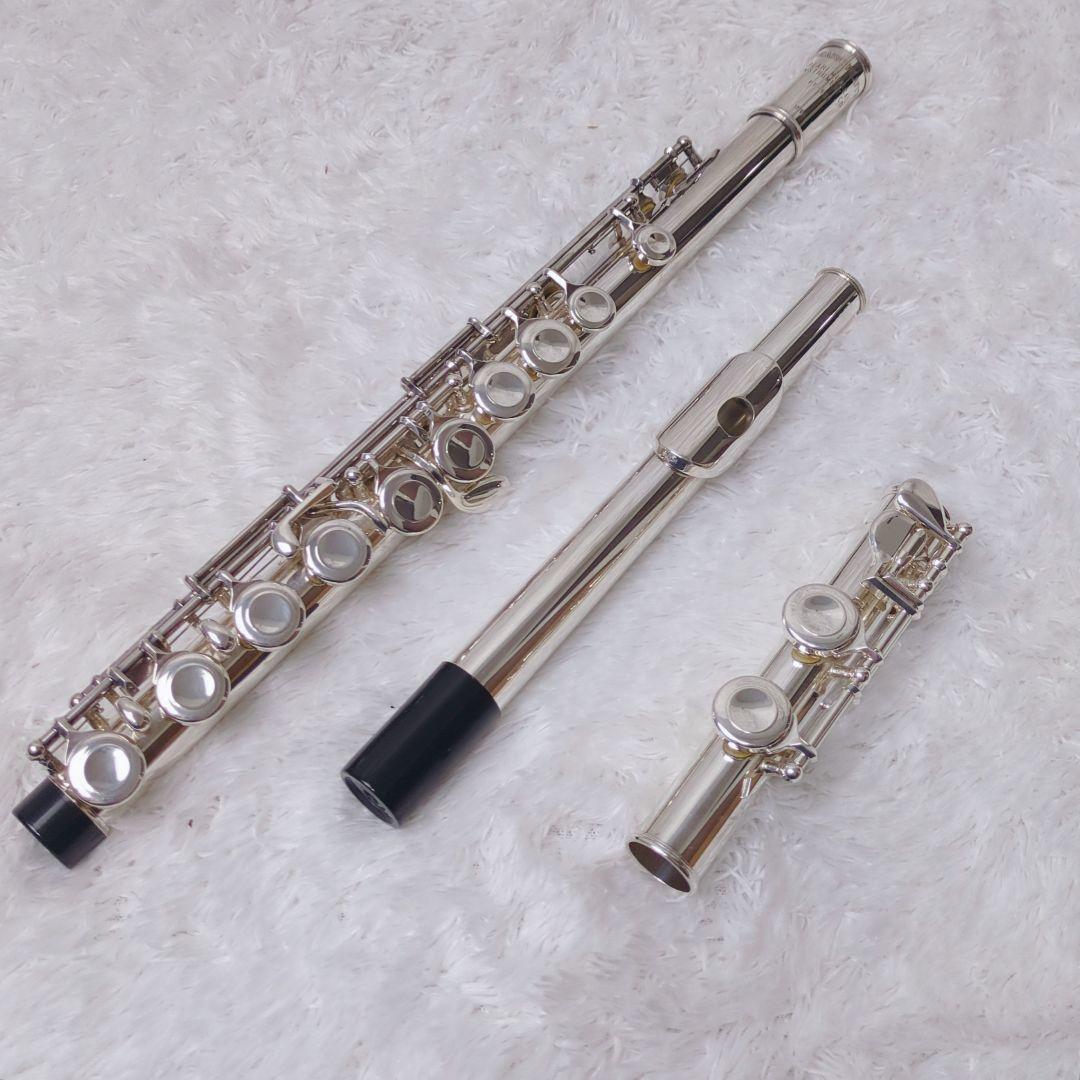 【美品】Pearl PF-521 リップ銀製 フルート flute 管楽器