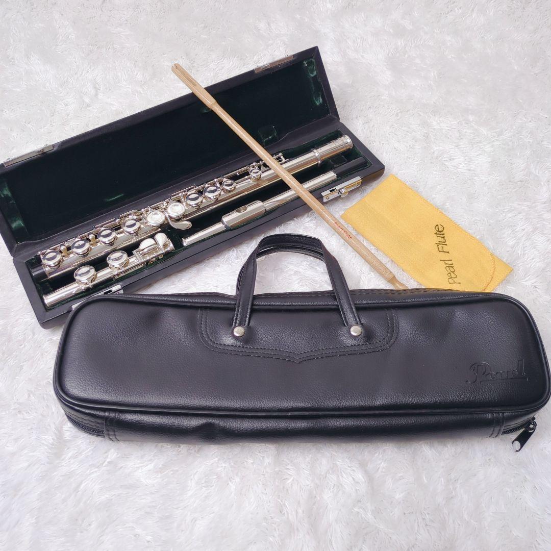 【美品】Pearl PF-521 リップ銀製 フルート flute 管楽器