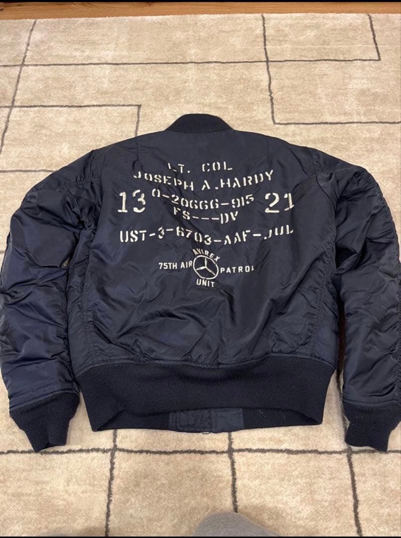 AVIREX MA-1 フライトジャケット ネイビー 最終値下げ！早い者勝ち