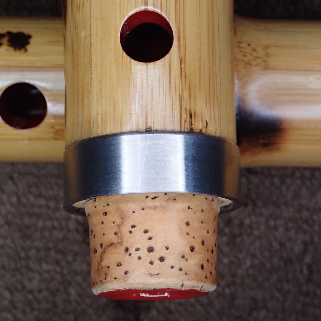 尺八 合竹曲管 蝴蝶宝 1尺8寸(D管)品番0153