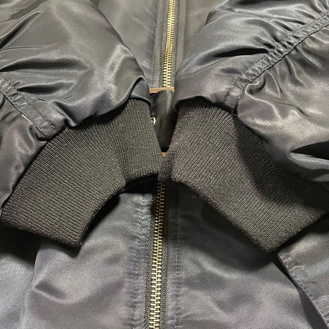 美品♪UNTITLED アンタイトル MA-1 ロングコート 中わた ネイビー