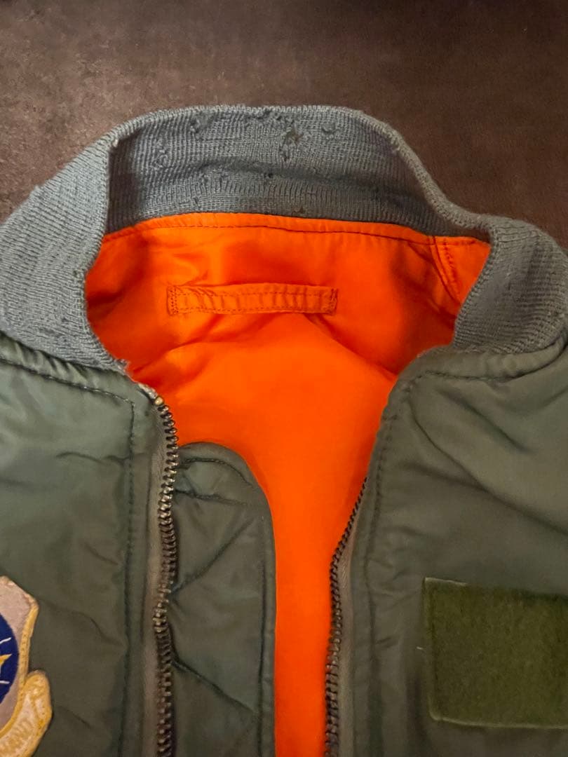 ヴィンテージ60s MA-1フライトジャケット　カーキ