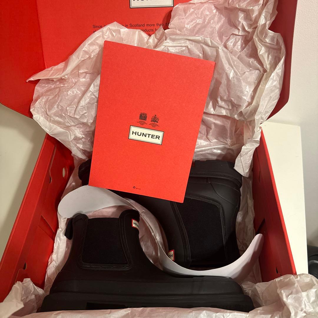 靴 HUNTER UK6 WOMENS COMMANDO CHELSEA BOOT